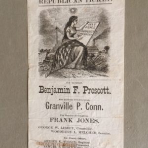 New Hampshire Republican Paper Ticket 1877