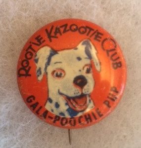 Rootie Kazootie Club Pup Pinback