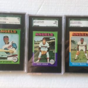 1975 Topps Mini Baseball Cards Angels Players