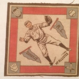 B18 Baseball Blanket McAllister St Louis 1914 Felt