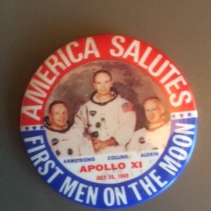 First Men on the Moon Large Pinback