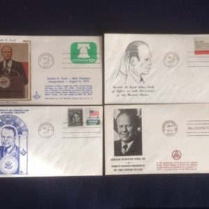 Gerald Ford 4 Envelopes 1974 and 1977