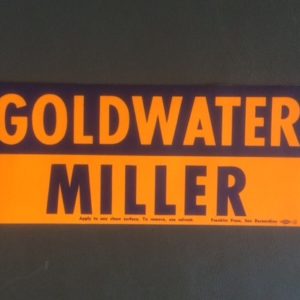 Goldwater Miller small bumper sticker