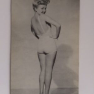 Large Betty Grable Postcard on thick stock