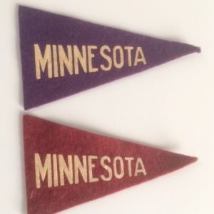 Minnesota College Felt Flags 1920s