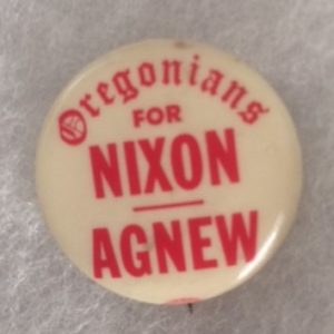 Oregonians for Nixon Agnew pinback