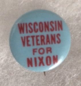 Wisconsin Veterans for Nixon Pinback