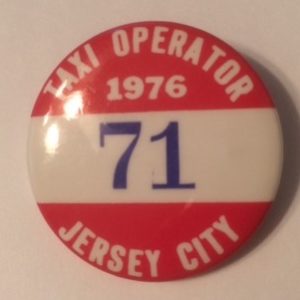 1976 Jersey City Taxi License