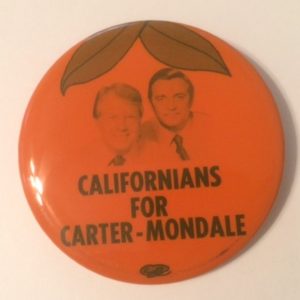 Californians for Carter Mondale Pinback