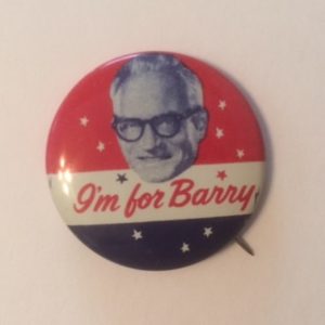 Im for Barry Goldwater photo pinback