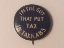 Im the Guy Tax in Taxicab pinback old