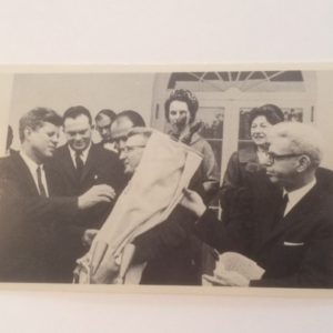 John F Kennedy and Rabbis card 1961