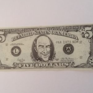McGovern Five Dollar Bill front