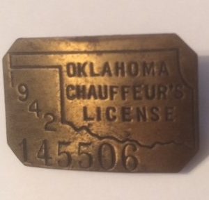 Oklahoma 1942 Chauffeurs Badge
