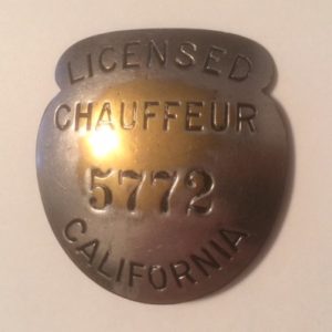 1932 California Chauffeurs License no date