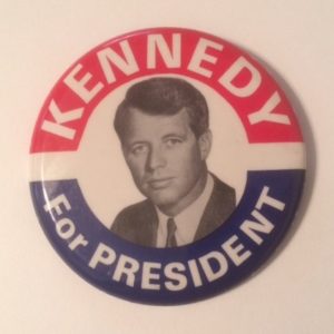 Robert Kennedy for President RWB Pinback with photo image 1