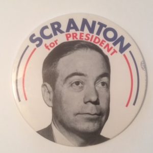 Scranton for President large 7 inch pinback