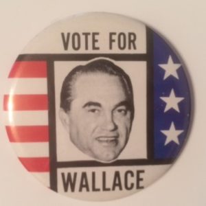 Vote for Wallace 3.5 inch pinback