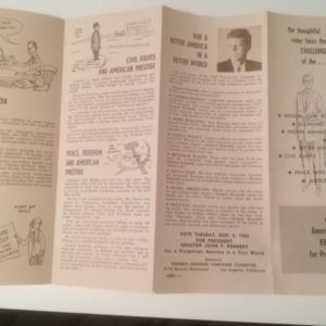Why America Needs JFK brochure 1960