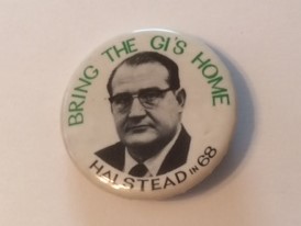 Bring the GIs Home 1968 Halstead pinback