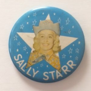 Sally Starr TV Program Pinback 1950s