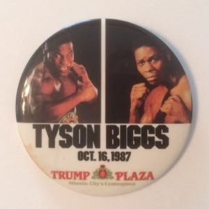 Tyson Biggs 1987 Boxing Pinback