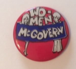Women McGovern pinback 1972