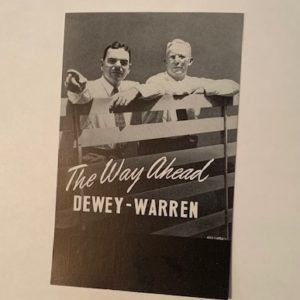 Dewey Warren the Way Ahead postcard
