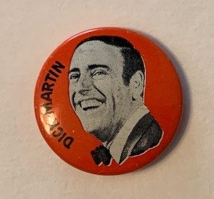 Dick Martin Laugh-in pinback with photo