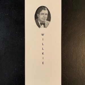Willkie cigar label with photo